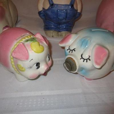Vintage piggy banks for the collector!