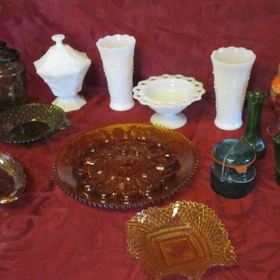 Vintage serving and decorative glassware