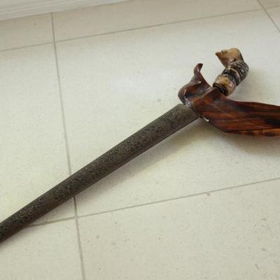 27) Kris (Keris) Blade or Sword – 
Size: 20 Inches Long (w/ Handle), 10 Inches Long (Blade Only)
Asking Price: $225
