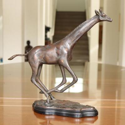 34) Running Giraffe Bronze
Size: 13.5 Inches High x 14 Inches Wide x 5 Inches Deep
Asking Price: $155