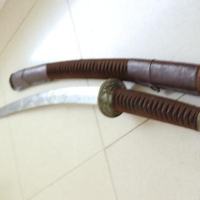 29) Japanese Samurai Sword – Signed 
Size: 38 Inches Long (w/ Handle), 25.5 Inches Long (Blade Only)
Asking Price: $495