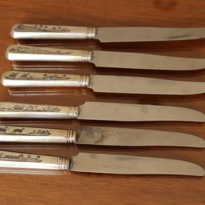 64) 6 Knives
Size: 9 Inches Long x .75 Inches Wide
Asking Price: $275