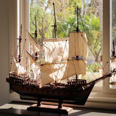 41) Antique Galleon Model Boat
Size: 34 Inches Long x 32.5 Inches High x 12.5 Inches Wide
Asking Price: $495