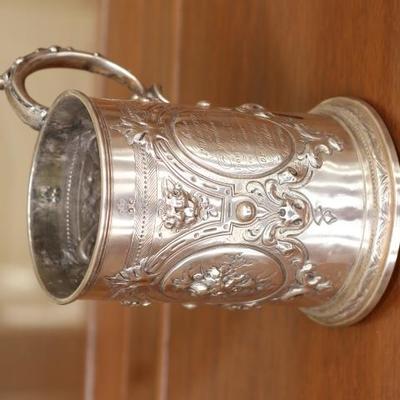 56) Large Stein Silver
Size:  5.5 Inches High x 5 Inches Wide
Asking Price: $300