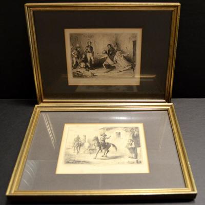 Pair of J. Leech Engravings: $142.00