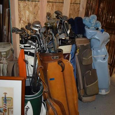 Golf bags & clubs