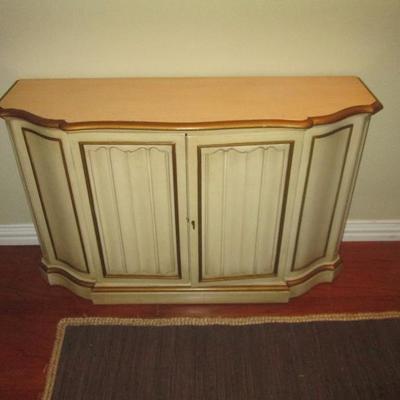 French provincial foyer cabinet