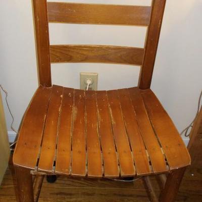Straight chair $28
