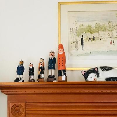 Hand carved Sea Captains 