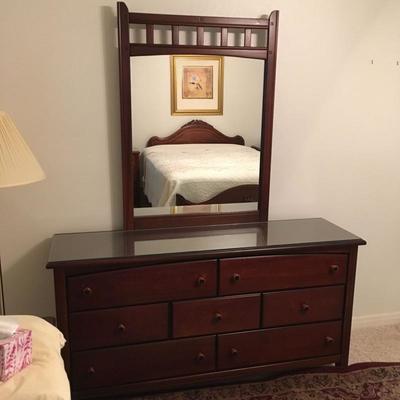 rosewood dresser and mirror 