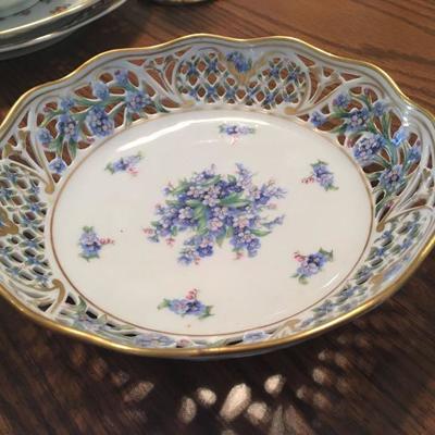 Bavaria Schumann Forget me Not   punched plate
