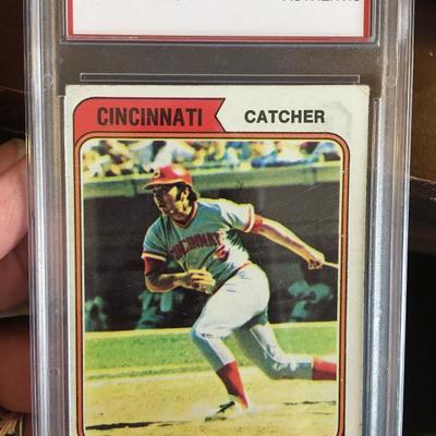 Graded # 10 Johnny Bench 1974 baseball card