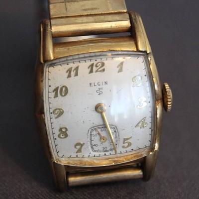Vintage Elgin Wrist Watch, 10K RGP Gold, two toned ...