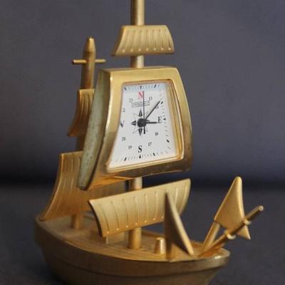Springfield Sailing Ship Miniature Clock w/ Japan ...