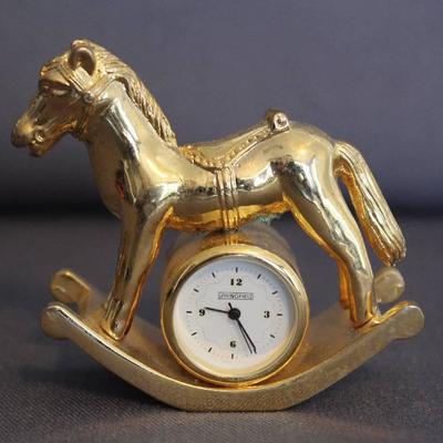 Springfield Rocking Horse Miniature Timepiece Cloc ...