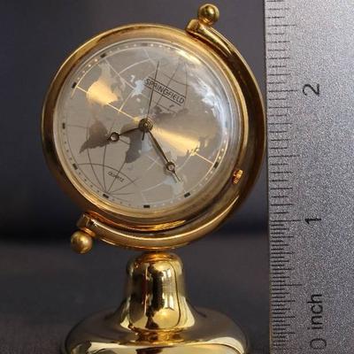 Springfield World Globe Miniature Timepiece, Quart ...