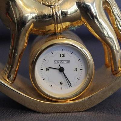 Springfield Rocking Horse Miniature Timepiece Cloc ...