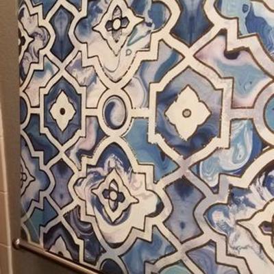 Blue White Wall Decor