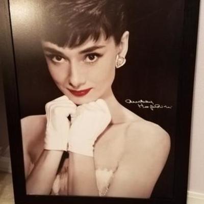 Audrey Hepburn Framed Photo