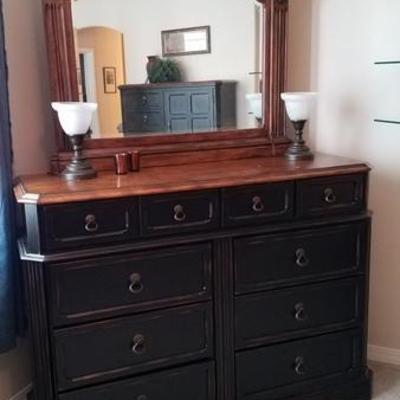 Oversize Dresser with Lighted Mirror