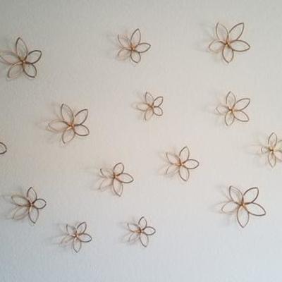 Metal Flowers Wall Art