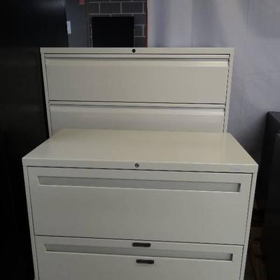 Lateral Filing Cabinet (Lot of 2) - Beige (Hon)