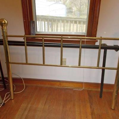 Brass twin bed $60