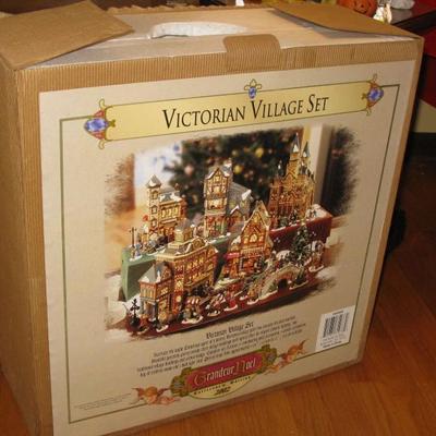 with original box Victorian Village 
