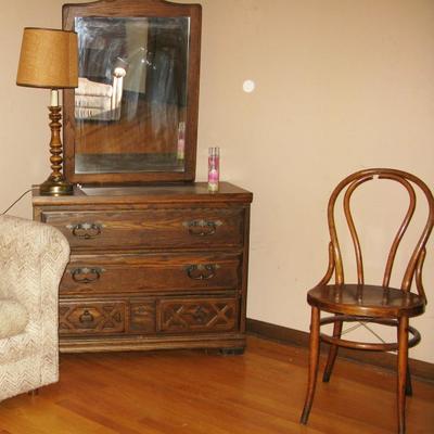 pine chest of drawers with mirror