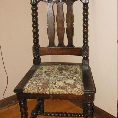 vintage face back chair