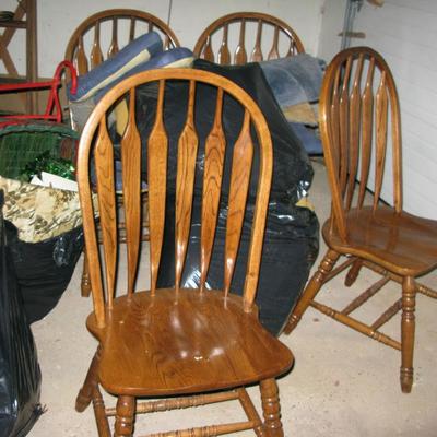 there are 2 of these sturdy oak chairs left 