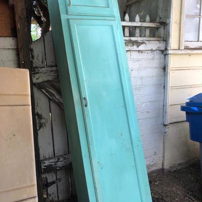 Old turquoise cabinet 