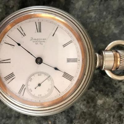 Antique Waltham Co. Pocket Watch With Buck