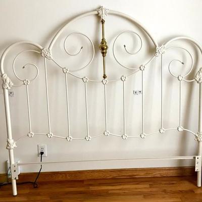 Iron and Brass Queen Headboard