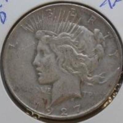 1927 D Peace Dollar XF