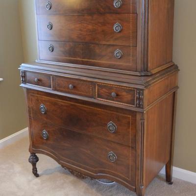 Antique tallboy dresser