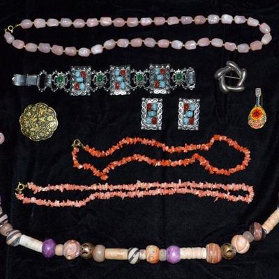 Sterling and costume jewelry