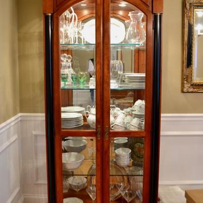 Ethan Allen lighted curio cabinet (2/2)
