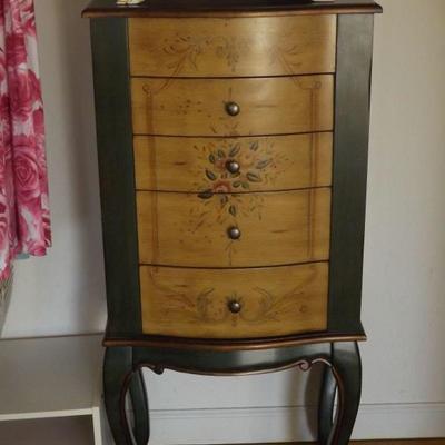 Painted Jewelry Cabinet