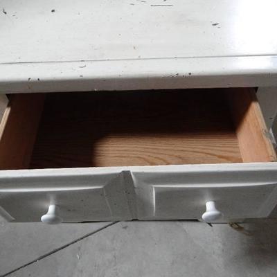 2 drawer wood night stand