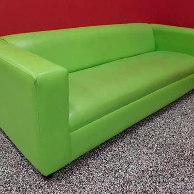 Green vinyl couch