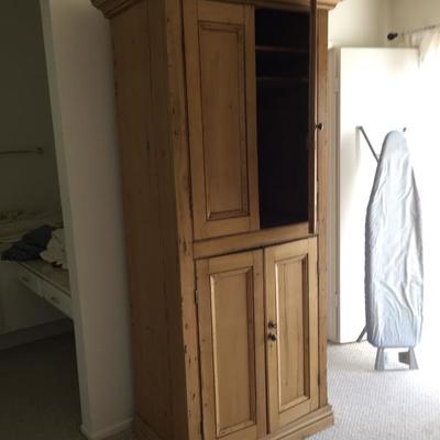 Pine Armoire (2) with key