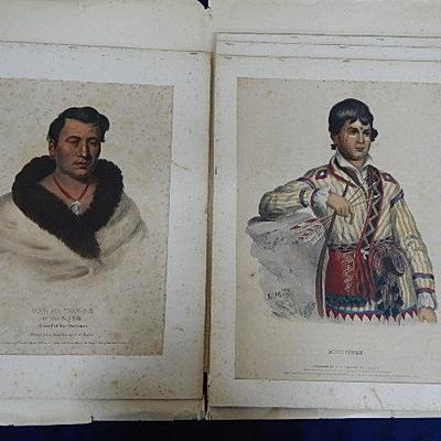 19th Hand Colored N. America Indians
