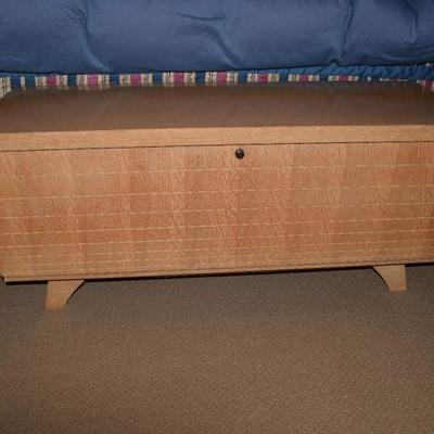 Mid-century cedar chest from Cavalier. Blonde color. Excellent  condition.