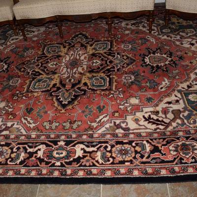 Large Oriental rug in excellent condition.