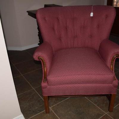Nice and comfy Victorian style arm chair in excellent condition.