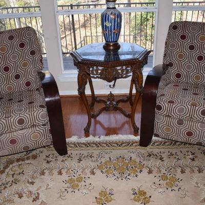 Marble top Victorian style parlor table.