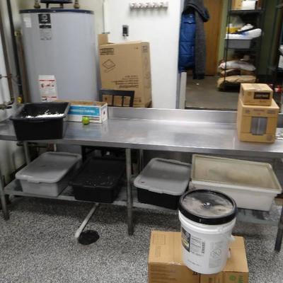 96''x24'' Stainless Worktop Table