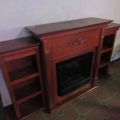 3 Piece Entertainment Center with Electric Firepla ...