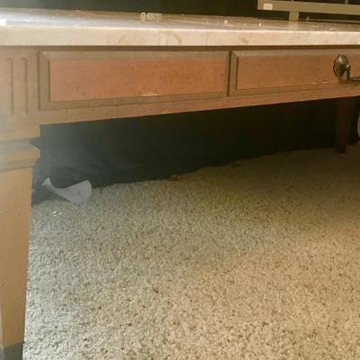 Mid-century marble topped coffee table $140 or best offer